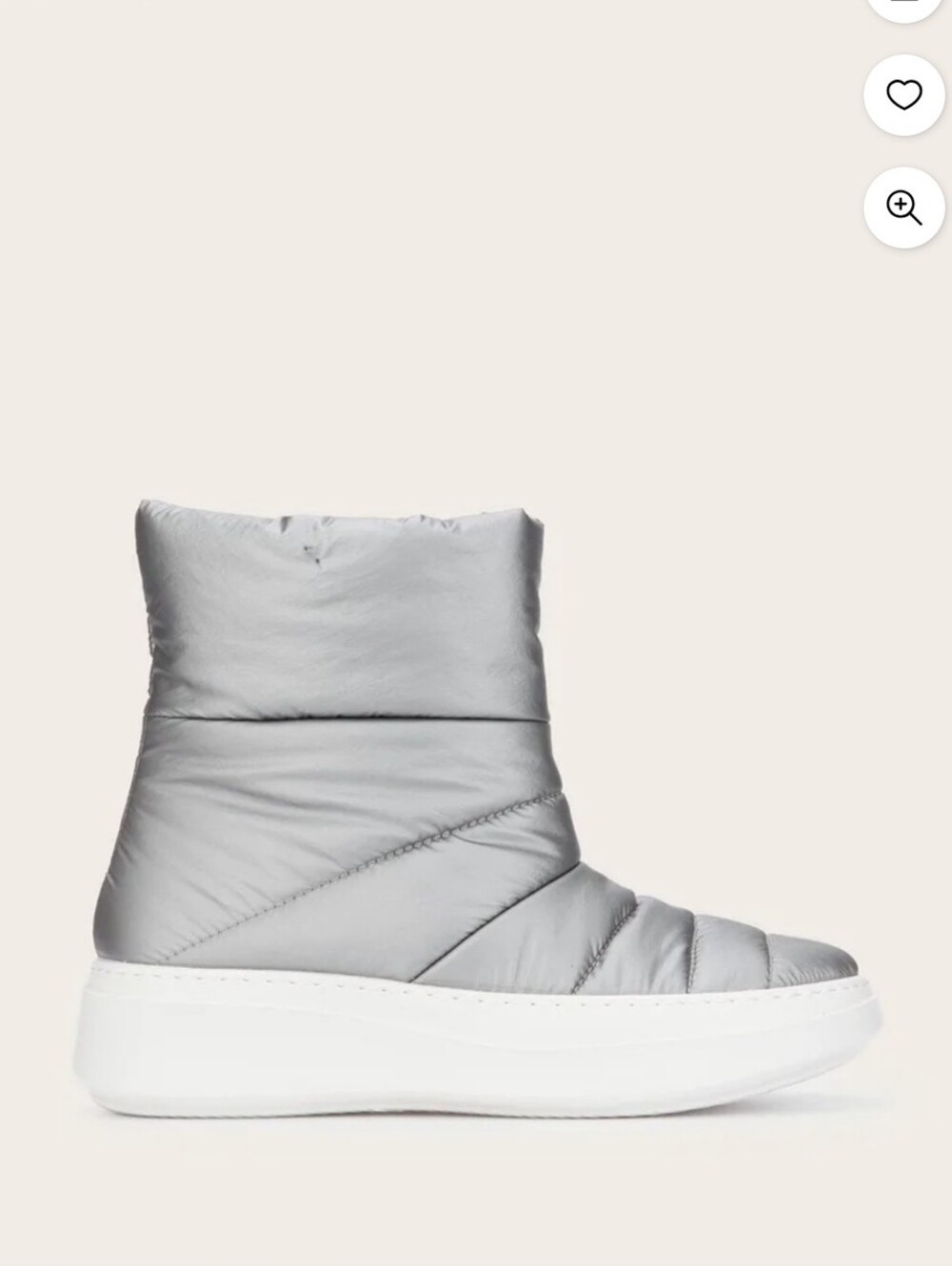 Gentle Souls by Kenneth Cole Rosette Puff Boot Silver